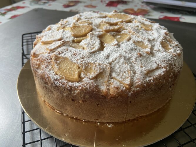 torta di mele crema vaniglia