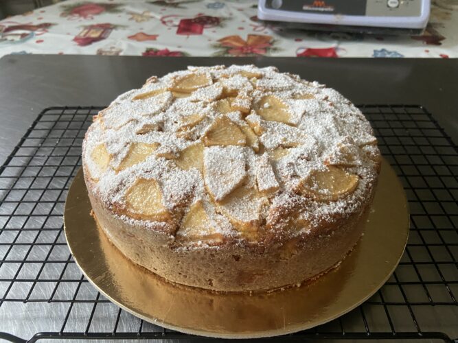 torta di mele crema vaniglia