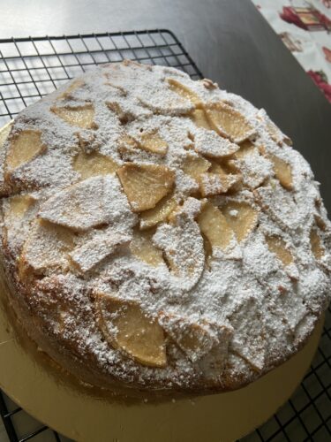 torta di mele crema vaniglia