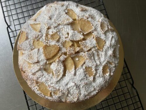 torta di mele crema vaniglia