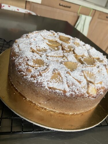 torta di mele crema vaniglia