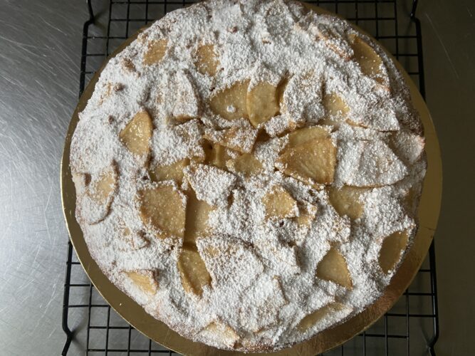 torta di mele crema vaniglia