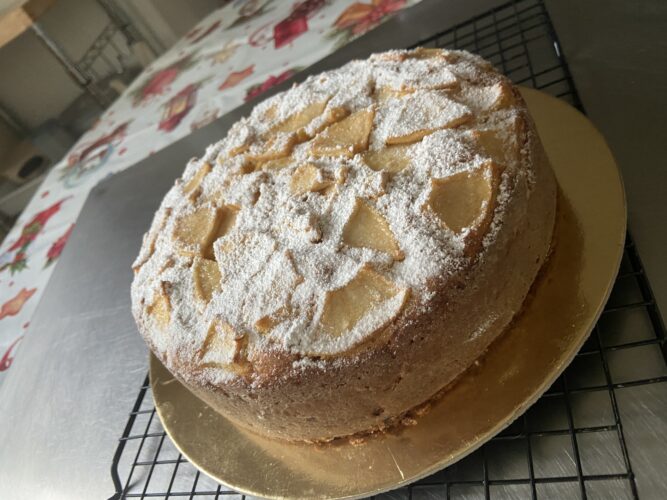 torta di mele crema vaniglia