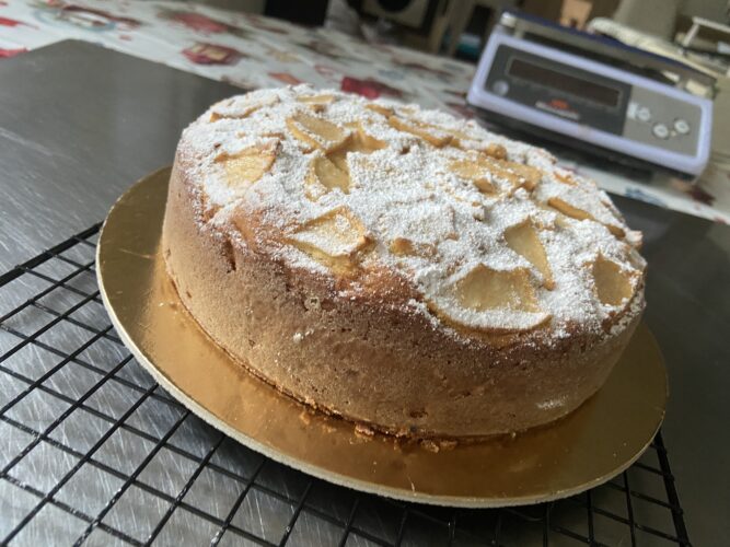 torta di mele crema vaniglia