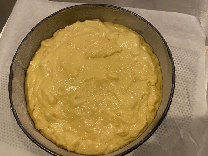 torta mele crema vaniglia