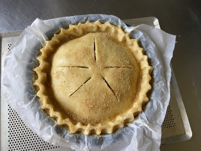 apple pie mele mirtilli