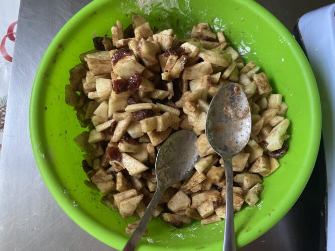 apple pie mele mirtilli