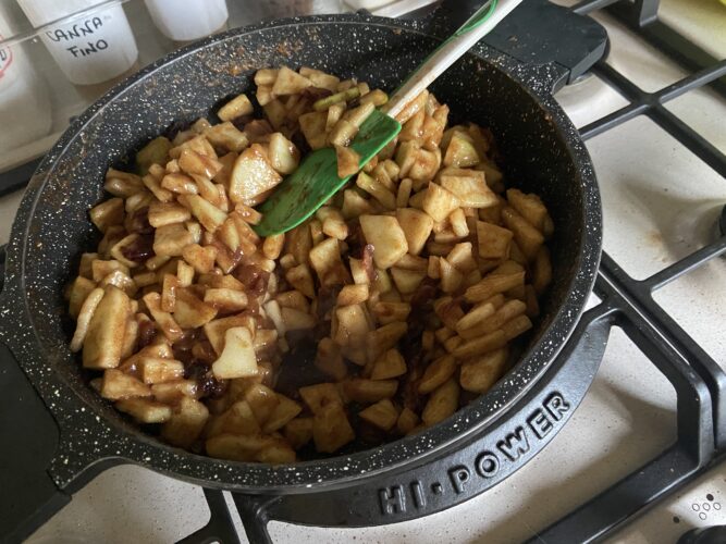 apple pie mele mirtilli