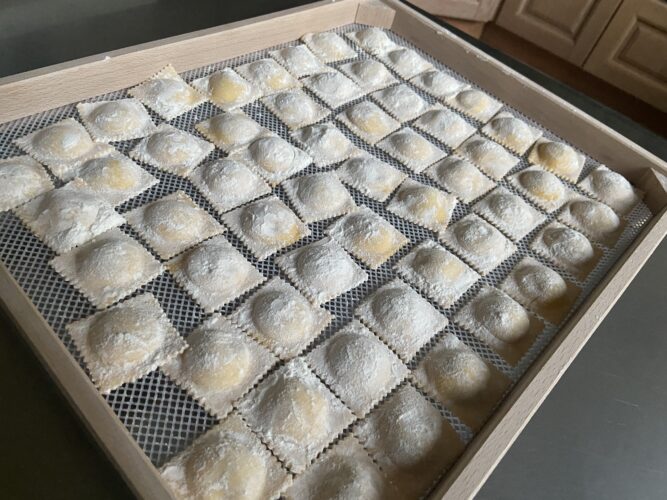 ravioli zucchine mascarpone zafferano