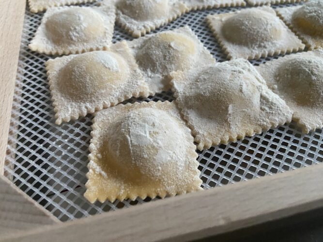 ravioli zucchine mascarpone zafferano