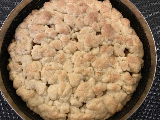 torta crumble di mele