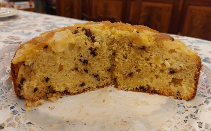 ananas gocce cioccolato torta soffice