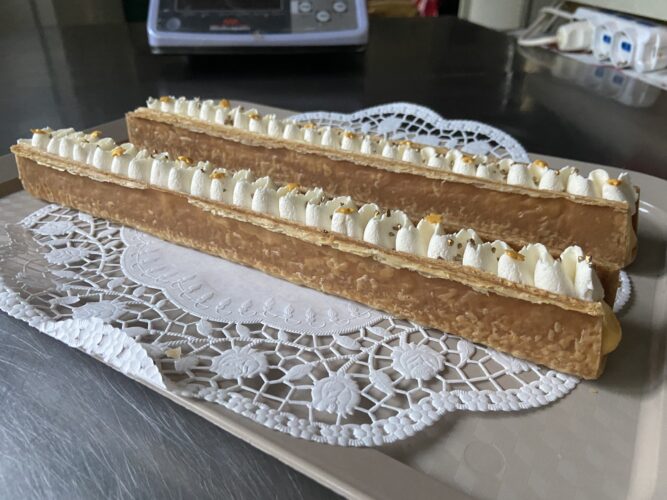 barchette dolci di sfoglia