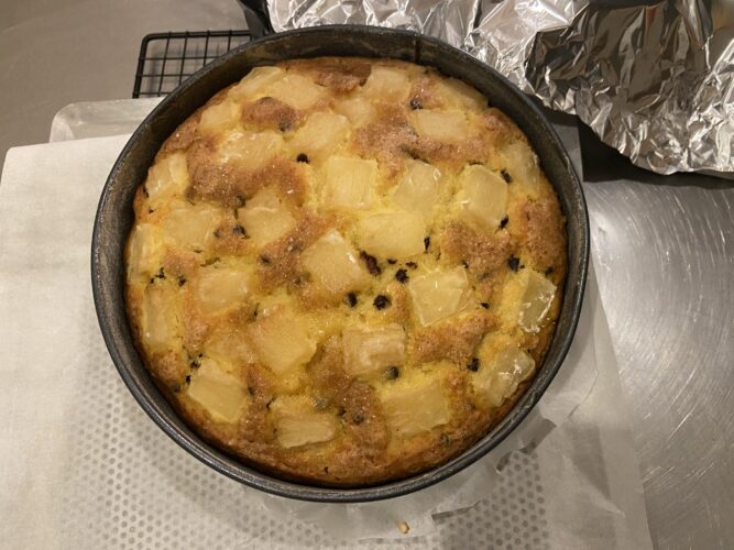 torta ananas gocce cioccolato soffice