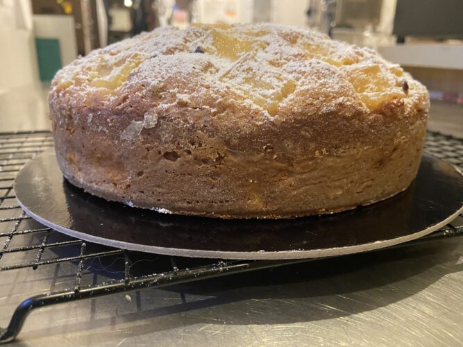 torta ananas gocce cioccolato soffice