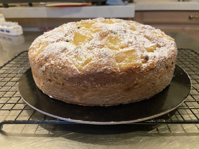 torta ananas gocce cioccolato soffice