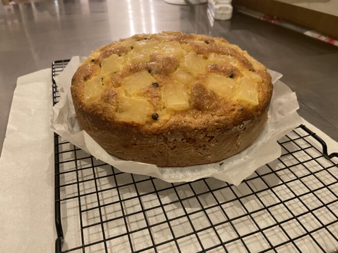 torta ananas gocce cioccolato soffice