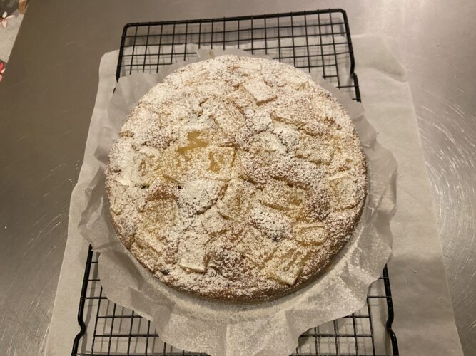 torta ananas gocce cioccolato soffice