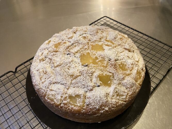 torta ananas gocce cioccolato soffice