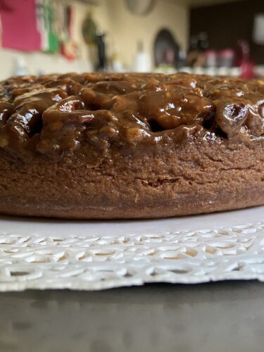 torta rovesciata noci pecan caramello pecan upside down cake