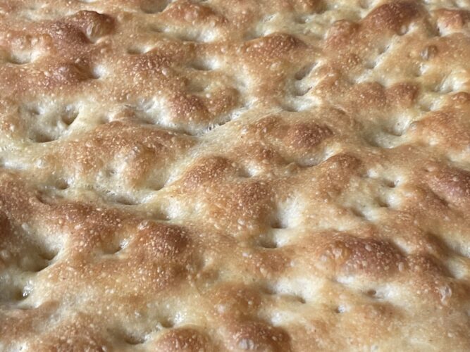 focaccia alta idratazione farro
