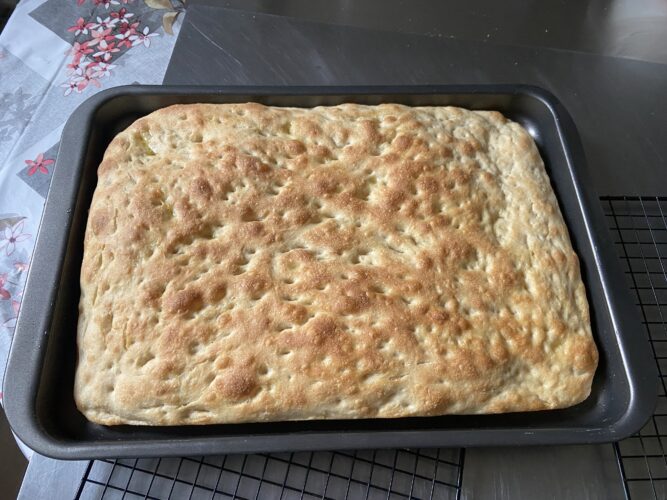 focaccia alta idratazione farro