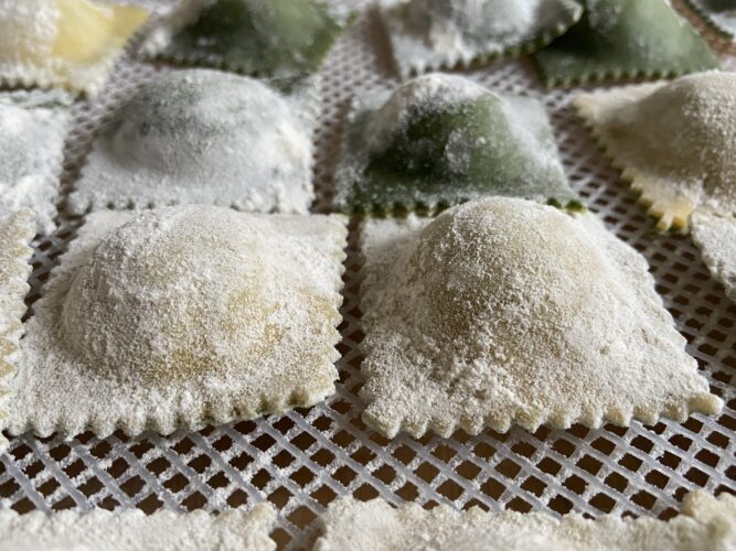 ravioli agli spinaci
