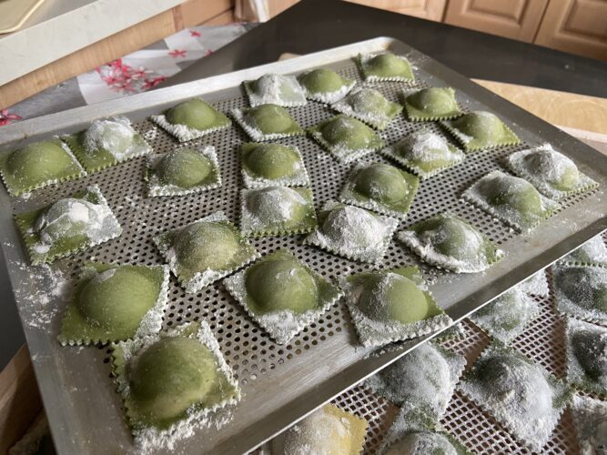 ravioli agli spinaci