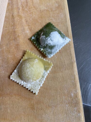 ravioli agli spinaci