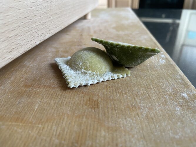 ravioli agli spinaci