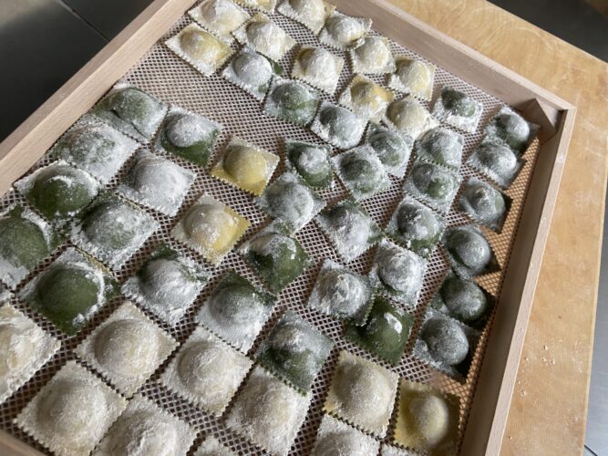 ravioli agli spinaci