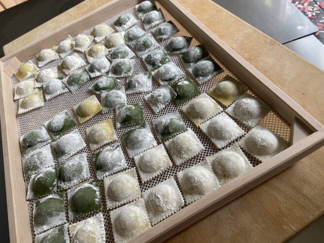 ravioli agli spinaci