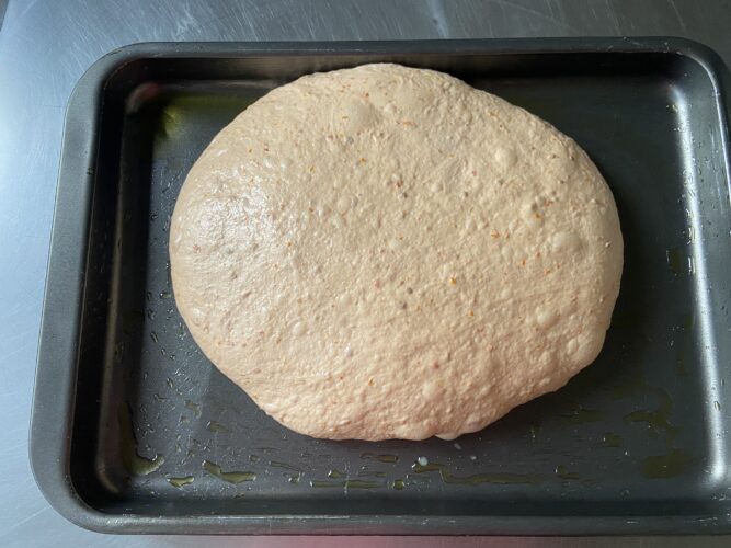 focaccia alta idratazione pomodoro