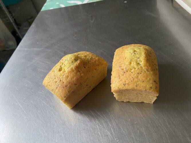 mini plum cake limone semi papavero