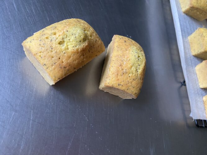 mini plum cake limone semi papavero