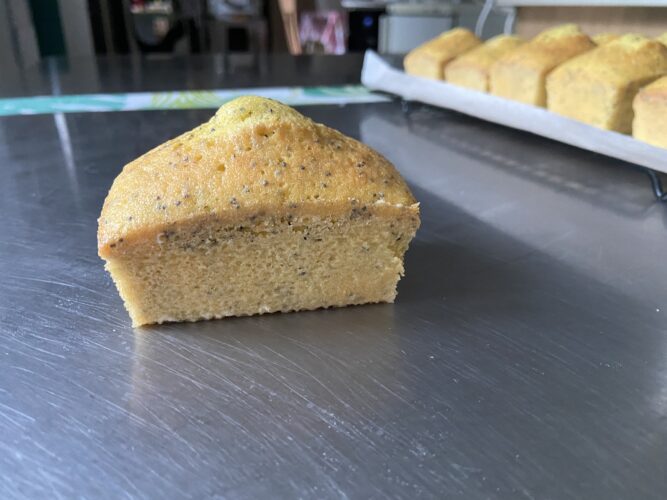 mini plum cake limone semi papavero