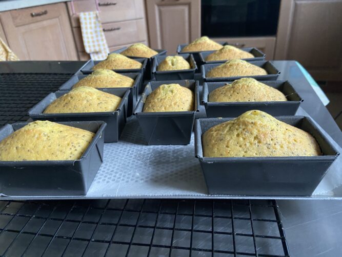 mini plum cake limone semi papavero