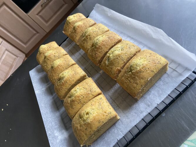 mini plum cake limone semi papavero