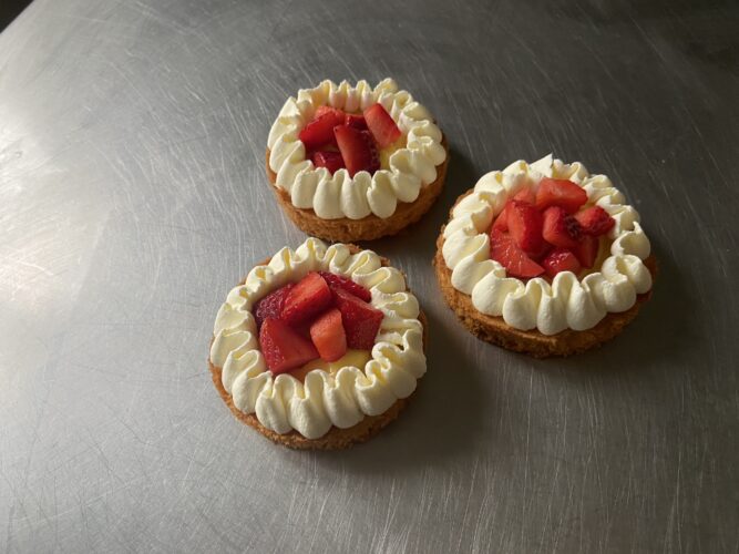 mini tart easy fragole