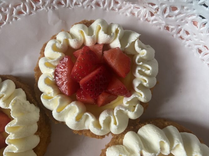 mini tart easy fragole