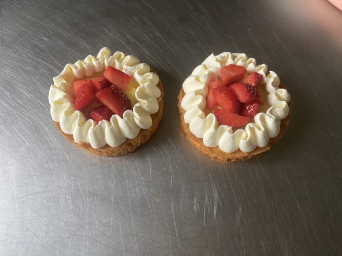 mini tart easy fragole