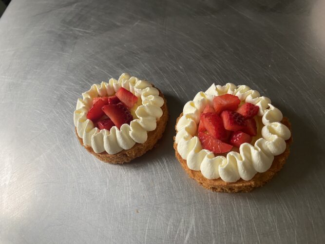 mini tart easy fragole