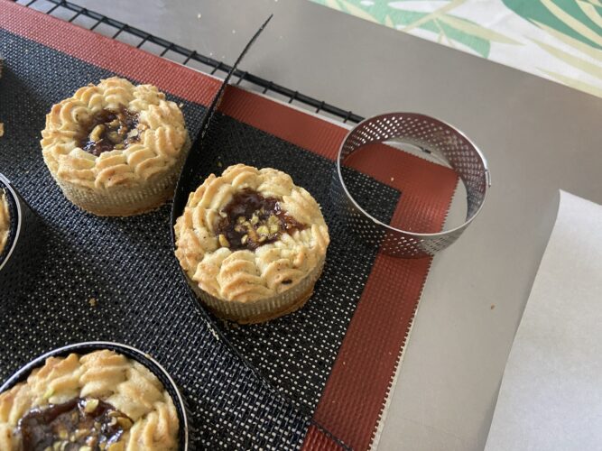 crostatine mignon pistacchio fragola