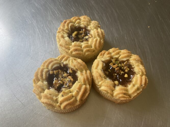 crostatine mignon pistacchio fragola