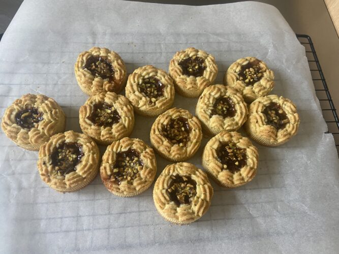 crostatine mignon pistacchio fragola