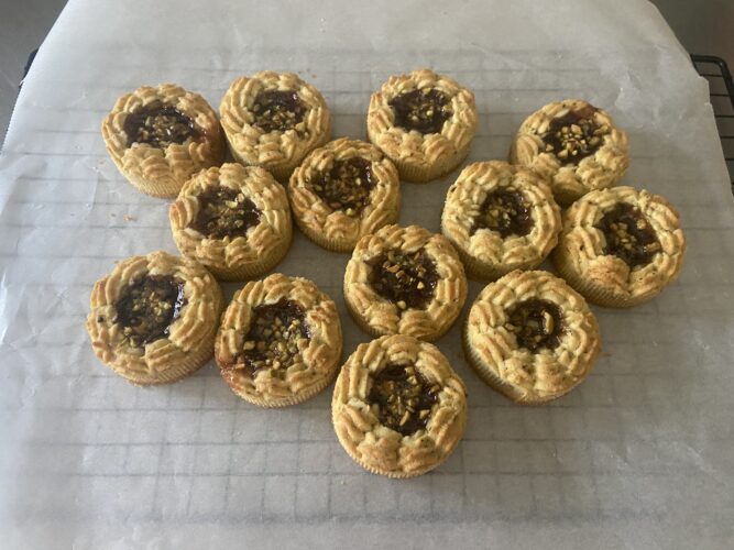crostatine mignon pistacchio fragola