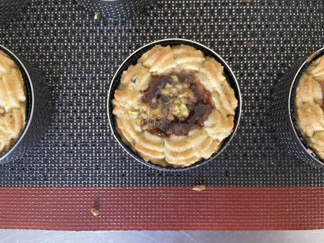crostatine mignon pistacchio fragola