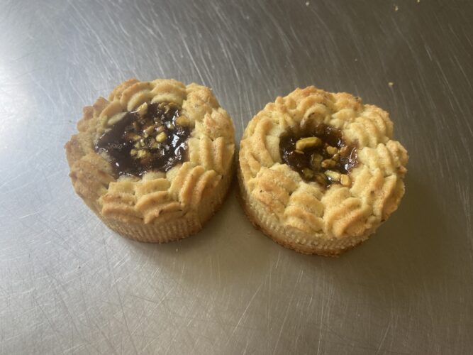 crostatine mignon pistacchio fragola