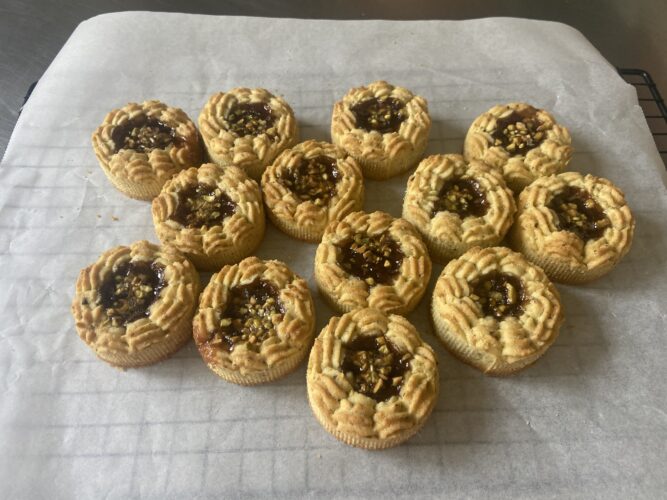 crostatine mignon pistacchio fragola
