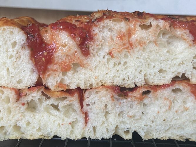 focaccia rosso pomo 80 idratazione